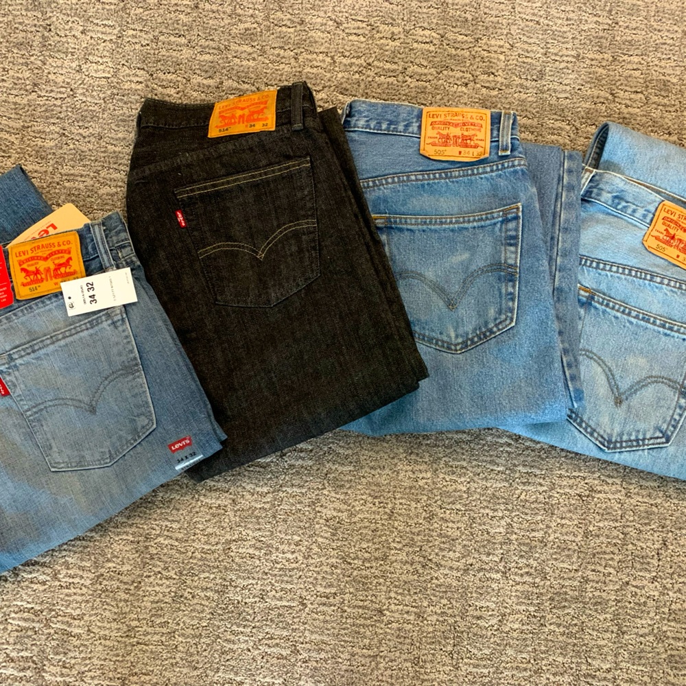 New and lightly worn men’s jeans 505 straight